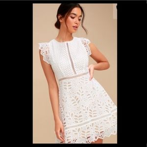 BB Dakota lace white dress brand new